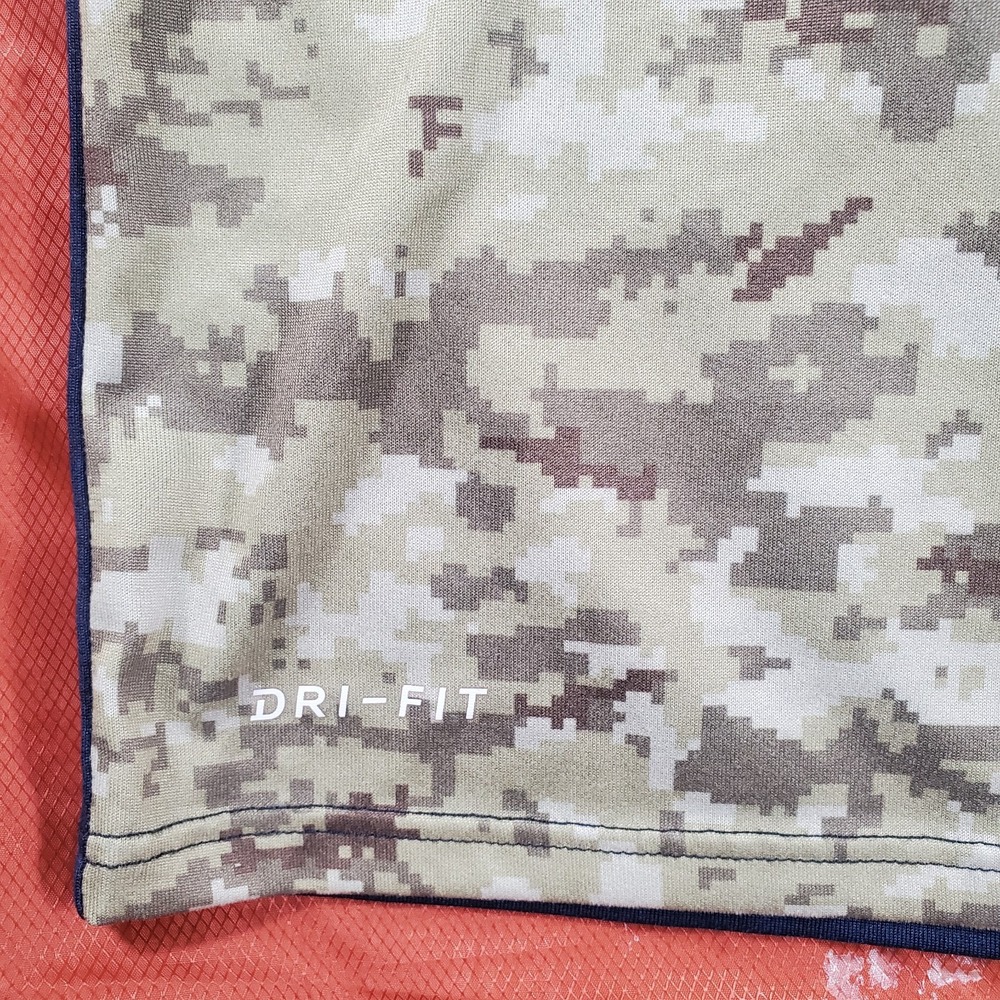 Nike Dallas Cowboys Salute‎ Service Shirt Men M Camo Dri Fit OnField 3/4 Sleeve - Picture 7 of 13